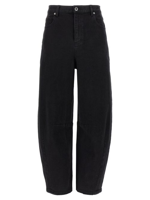 Barrel Leg Jeans — Black