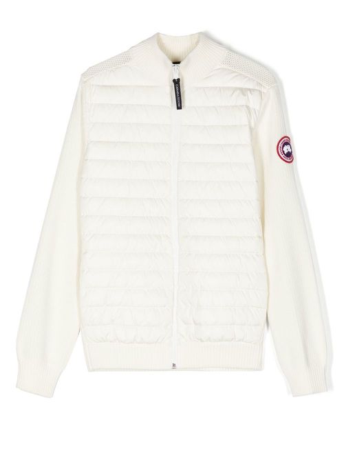 Down-feather bomber jacket - Neutrals