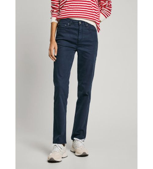 Pepe Jeans for woman. PL2118370 Tessa slim trousers navy (29/30), Blue, Casual, Cotton