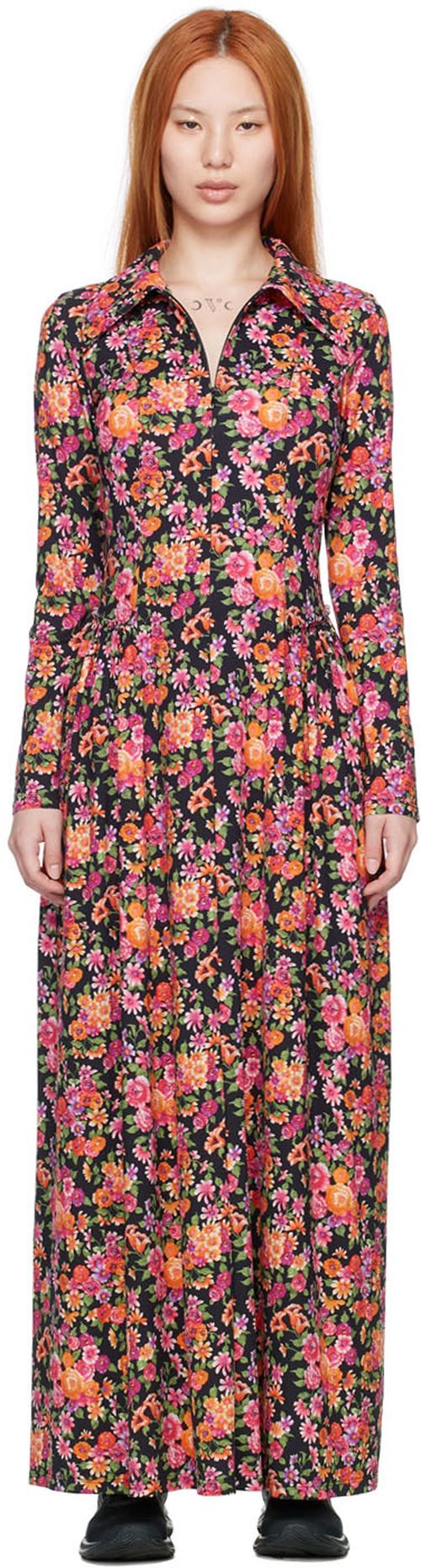Black dean maxi dress