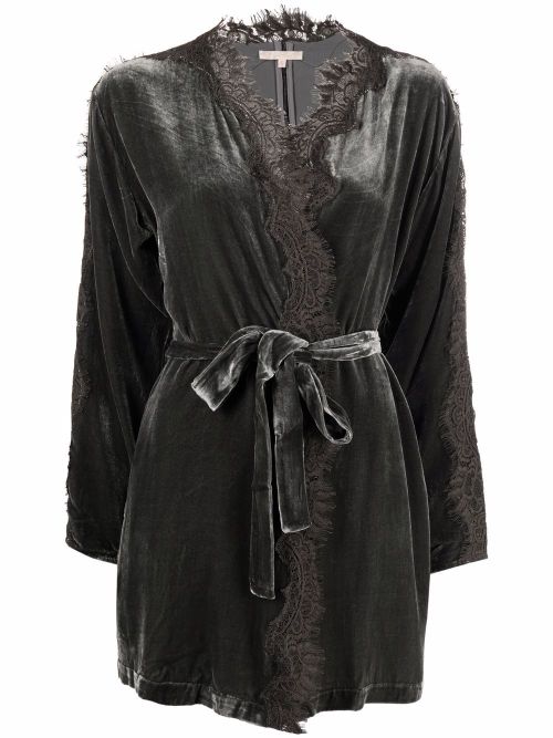 Gold Hawk Velvet Long Duster