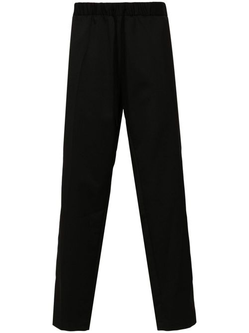 Drawstring tailored trousers - Black