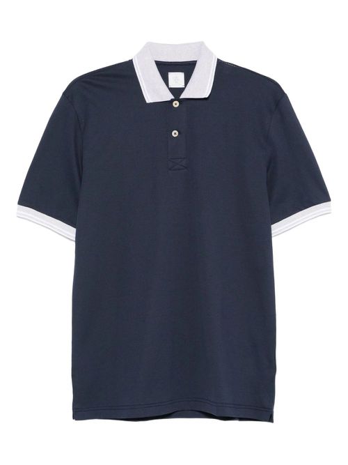 Cotton polo shirt - Blue