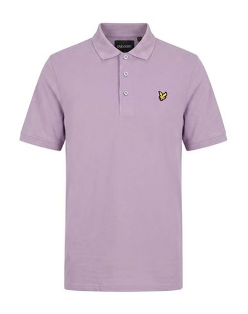 Man Polo shirt Lilac Size S Cotton, Elastane