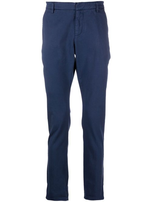 Mid-rise cropped chinos - Blue