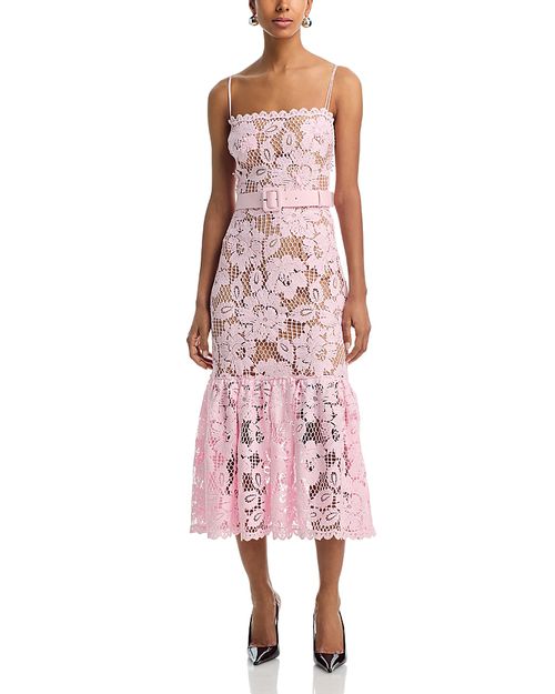 Crochet Lace Midi Dress