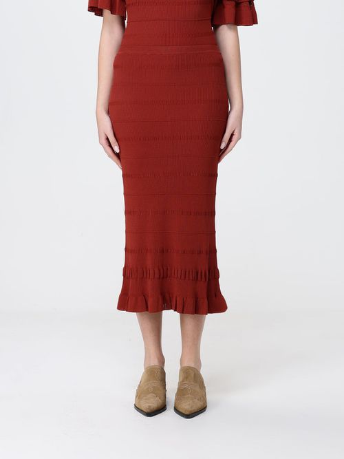 Skirt Woman color Brick Red