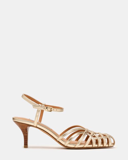 Steve Madden Women's Edin Fisherman Heels - Champagne - - Synthetic