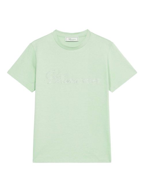 Crystal-embellished T-shirt - Green