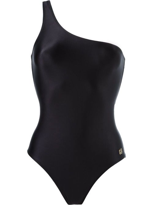 One shoulder swimsuit - Black