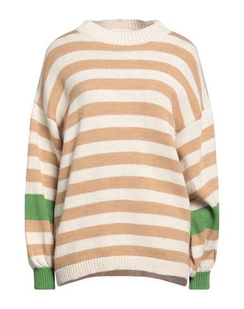 Woman Sweater Beige Size ONESIZE Viscose, Acrylic, Wool