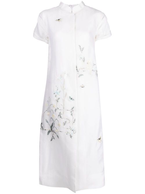 Renascent Collection floral-print coat - White