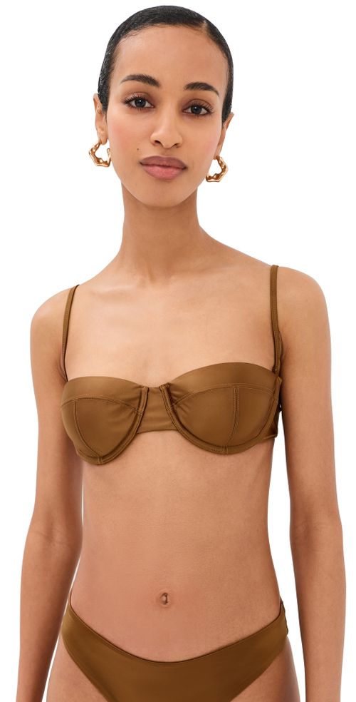 Jo Balconette Bikini Top Bronze