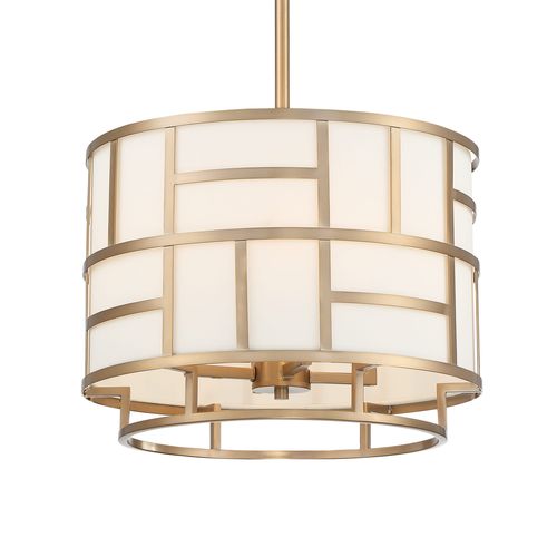 Libby Langdon for Crystorama Danielson 13" Transitional Chandelier in Vibrant Gold