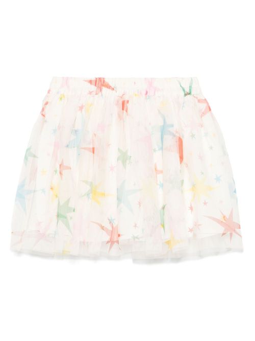 Star-print skirt - White