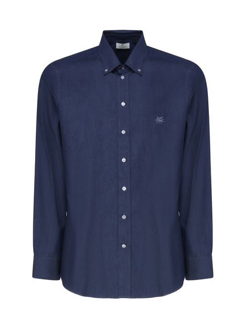 Denim Shirt With Logo