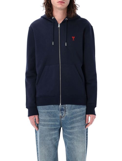 Blue zip-up hoodie