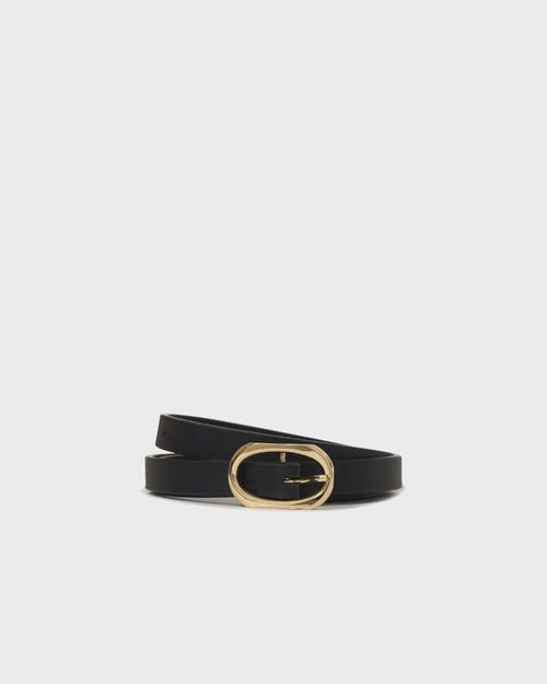 Anine Bing Belt Mini Signature Link Black