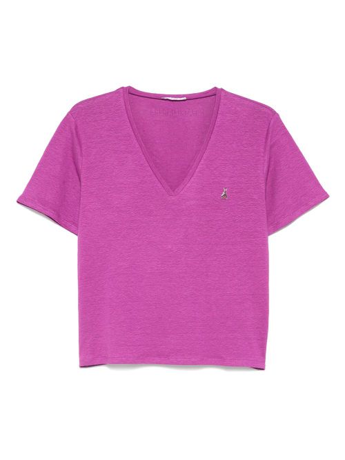 V-neck T-shirt - Purple