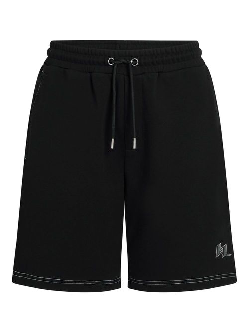 Karl Lagerfeld contrast-stitch shorts - Black