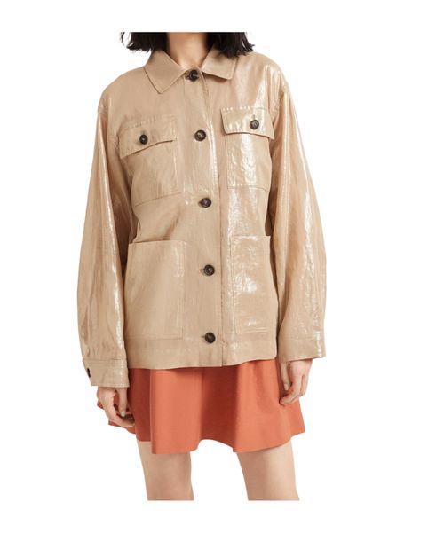 Lamé cotton jacket