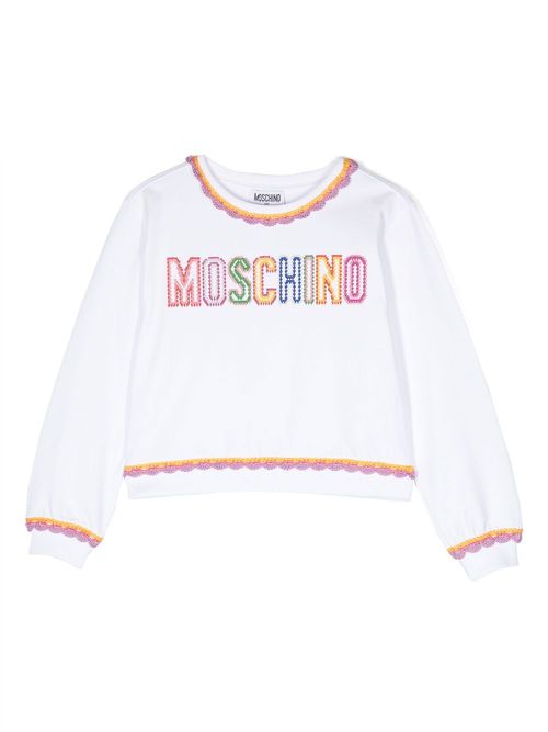 Logo-print sweatshirt - White