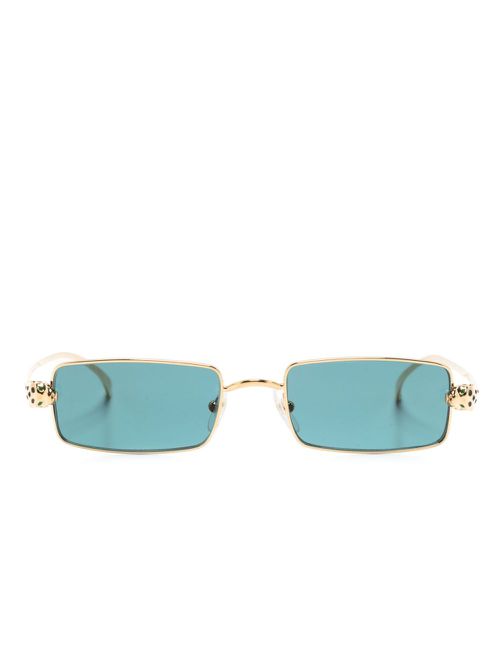 Rectangle-frame sunglasses - Gold