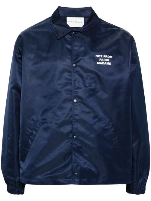 La Veste Slogan bomber jacket - Blue