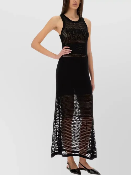 Moschino - logo mesh maxi dre