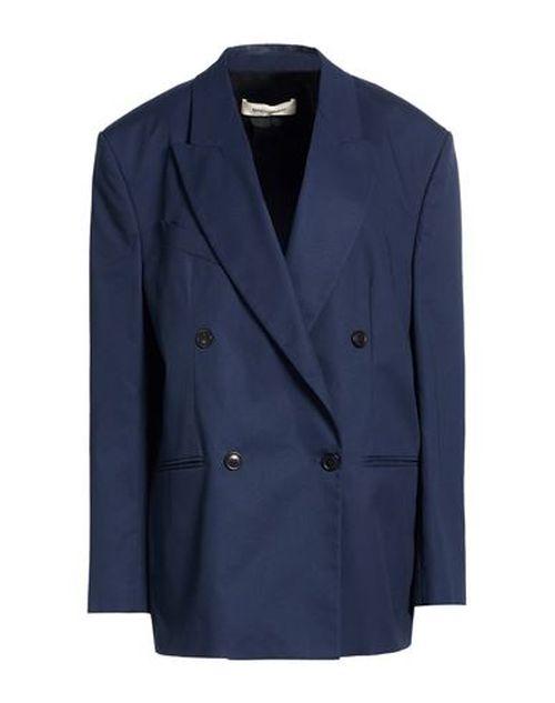 Woman Blazer Navy Size 6 Polyester, Cotton