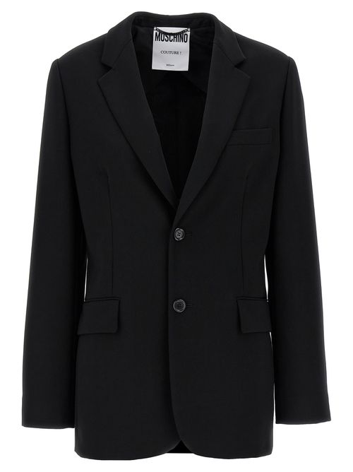 Single-Breasted Martingale Blazer
