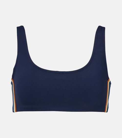 Striped sports bra