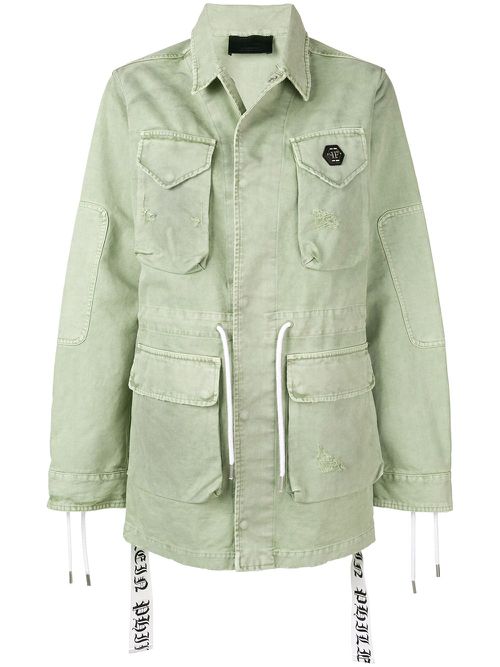 Multi-patch pocket jacket - Green