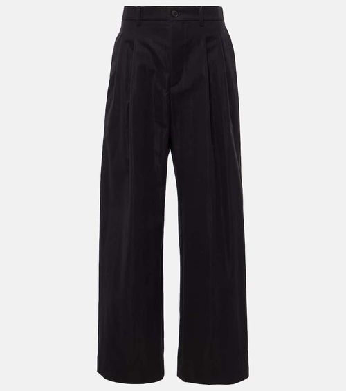 Wardrobe. NYC Cotton-blend drill wide-leg pants