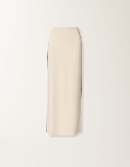 Skirt in organic cotton, butter and wicker