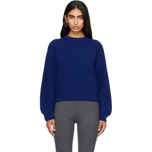 Blue Wool Crew-Neck Sweater