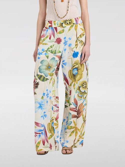MOMONÌ Pants Woman color Cream