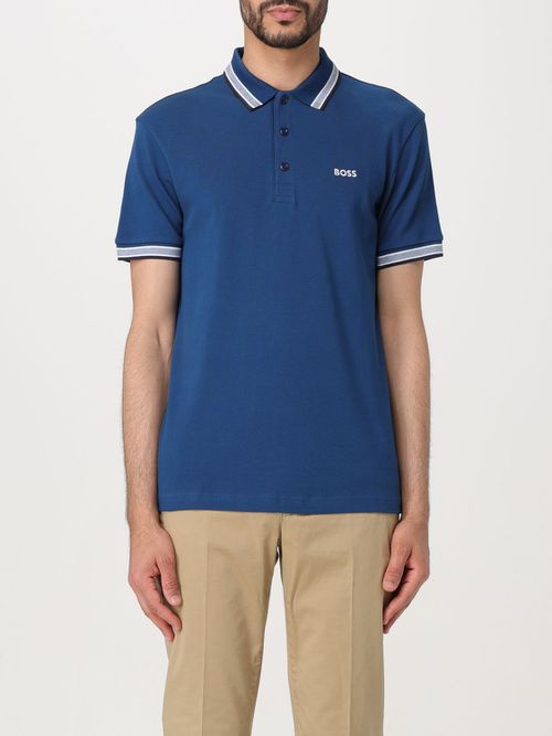 Polo Shirt Men color Blue