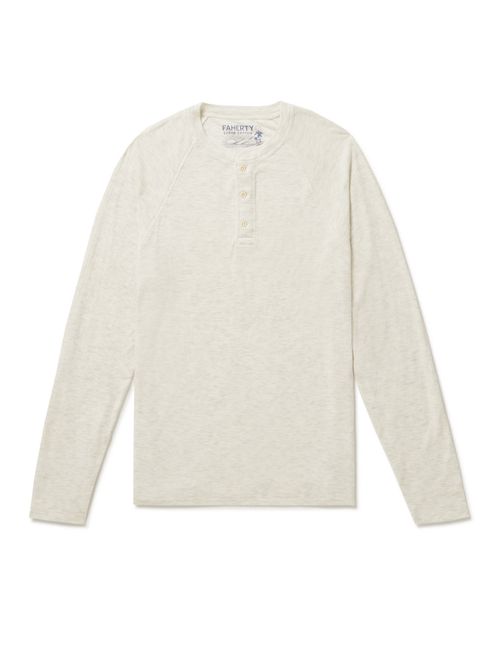 Cloud Pima Cotton and Modal-Blend Jersey Henley T-Shirt