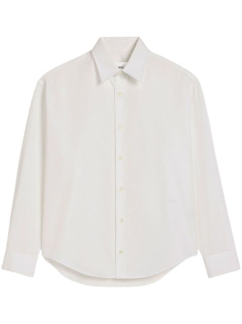 Boxy-fit cotton shirt - White