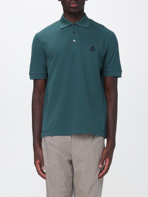 Polo Shirt Men color Green