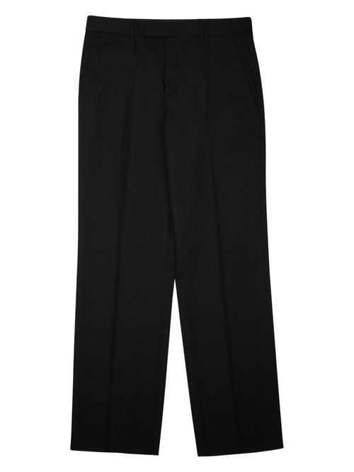 Men's 100% Wool Wide-Leg Trousers