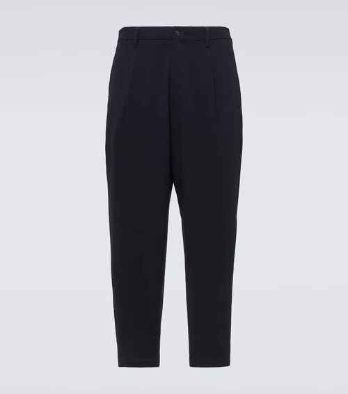 Virgin wool straight pants