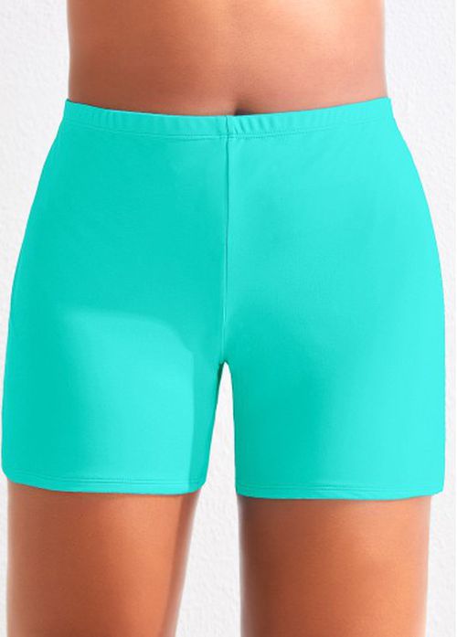 Modlily Plus Black High Waisted Swimwear Shorts - 4X