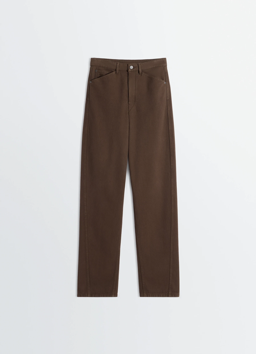 Five Pockets Twisted Pants