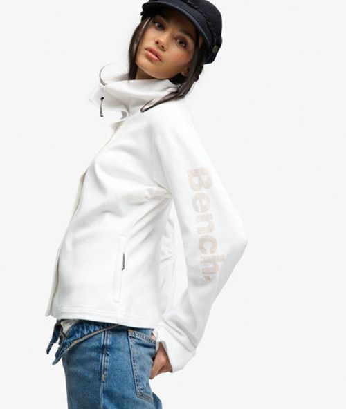 Superdry Women's Bench Funnel Track Top White