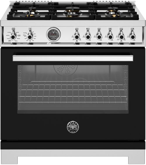 Bertazzoni Professional 36" Dual Fuel Liquid Propane Range PRO366BCFEPNETLP