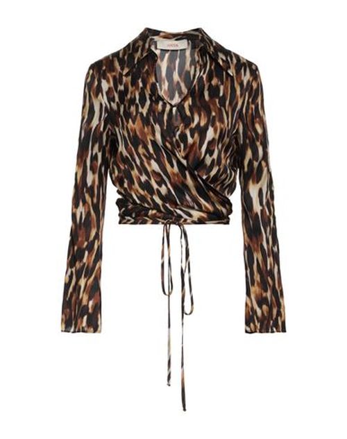 Jucca Woman Top Dark brown Size 4 Viscose