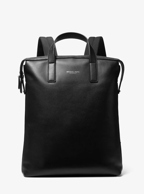 Michael Kors Nicholas Leather Convertible Backpack in Black - One Size by