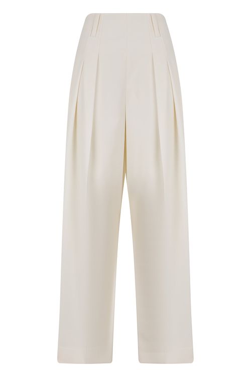 Loose Trousers with Pleats